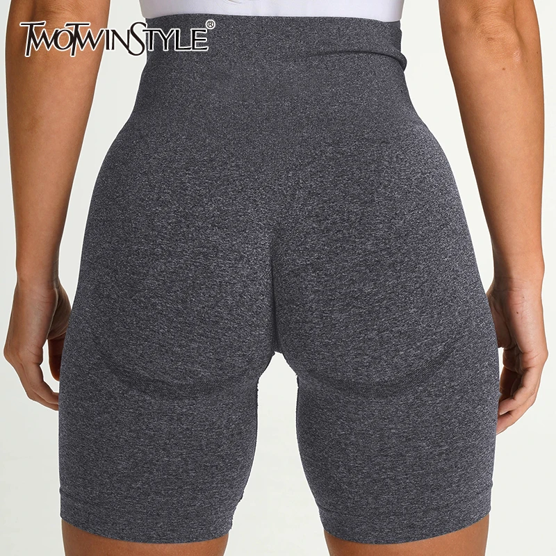 TWOTWINSTLYE Elastic Breathable Tight Women's Yoga Shorts High Waist Seamless Running Shorts For Female Sportswear Tide
TWOTWINSTLYE Elastic Breathable Tight Women's Yoga Shorts High Waist Seamless Running Shorts For Female Sportswear Tide