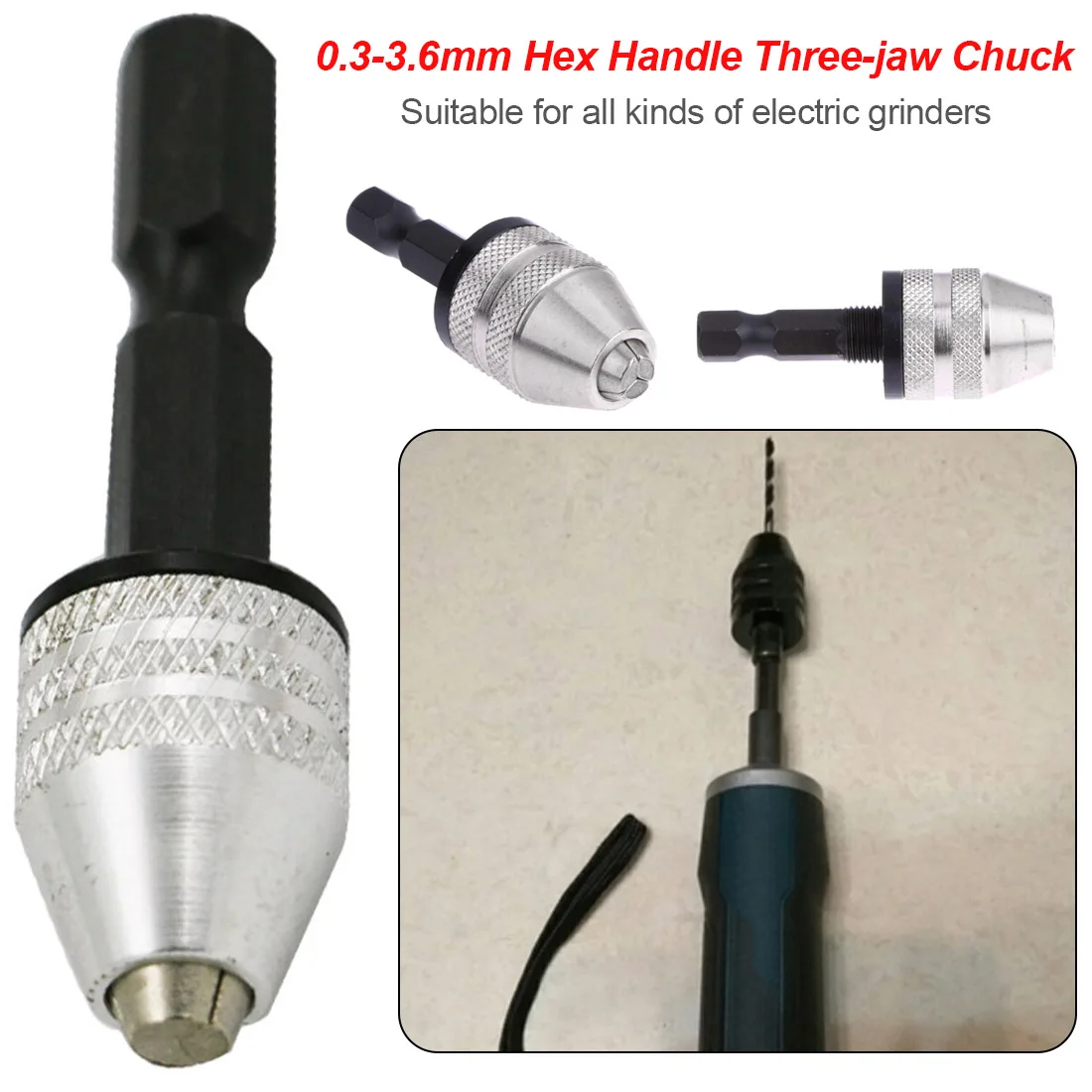 Chuck Keyless Shaft Chuck Clamp 0.3-8 mm Electric Motor Shaft Mini Chuck Fixture 1/4 ''Hex Shank Hex Drill Bits Adapter 2021
Chuck Keyless Shaft Chuck Clamp 0.3-8 mm Electric Motor Shaft Mini Chuck Fixture 1/4 ''Hex Shank Hex Drill Bits Adapter 2021