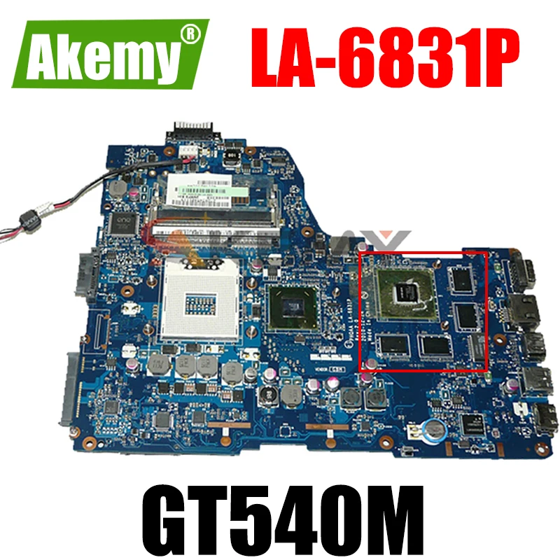 

Материнская плата AKEMY K000121720 для ноутбука Toshiba satellite P750 P755 GT540M HM65 DDR3, работает с материнской платой