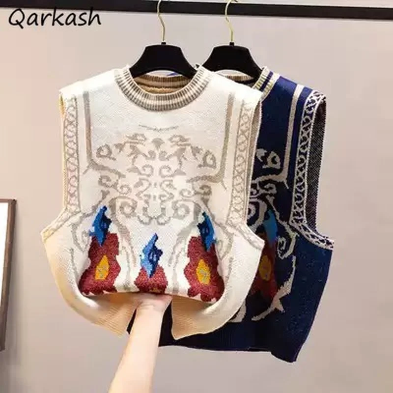 Sweater Vest Women Spring O-neck 4 Colors Print Prevalent Tender Popular Stylish Harajuku Vintage Design Clothing All-match Ins
Sweater Vest Women Spring O-neck 4 Colors Print Prevalent Tender Popular Stylish Harajuku Vintage Design Clothing All-match Ins