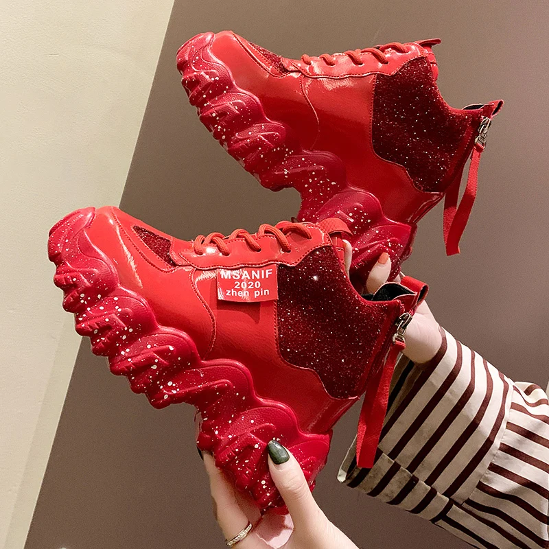 2020 Sneakers Women Spring Sequined Cloth Bling Breathable Round Toe Leisure Chunky Women Winter Casual Shoes
2020 Sneakers Women Spring Sequined Cloth Bling Breathable Round Toe Leisure Chunky Women Winter Casual Shoes