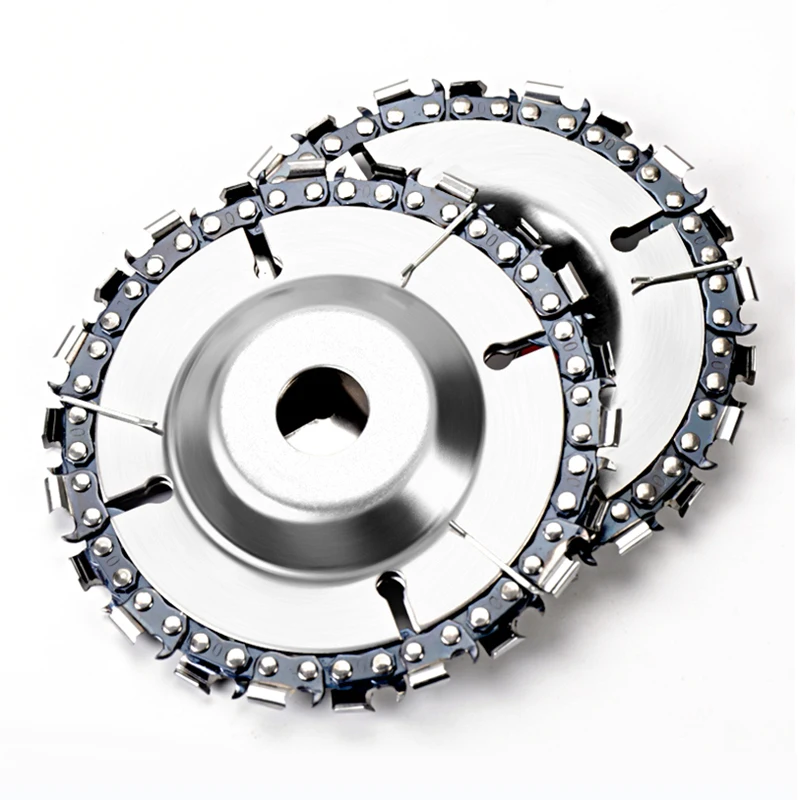 4 inch Wood Carving Disc Cut Chain 22 Tooth Grinder Disc Fine Chainsaw Set w/ 2 Chains for 100/115 Angle Grinder Wooking Tools
4 inch Wood Carving Disc Cut Chain 22 Tooth Grinder Disc Fine Chainsaw Set w/ 2 Chains for 100/115 Angle Grinder Wooking Tools