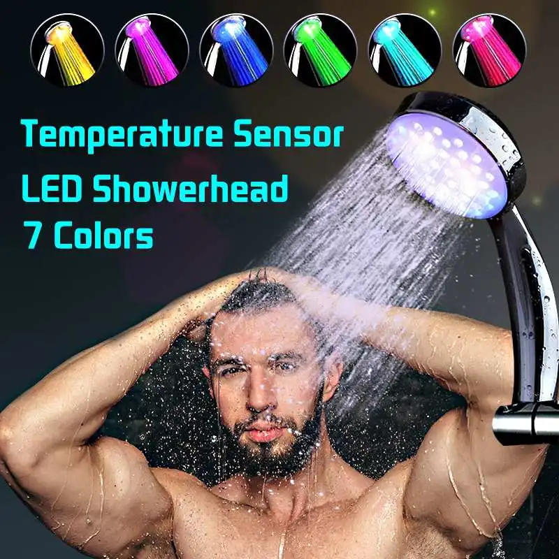 LED Light Anion Shower Spa Shower Head Pressurized Water Saving Temperature Control Colorful Handheld Big Rain Shower
LED Light Anion Shower Spa Shower Head Pressurized Water Saving Temperature Control Colorful Handheld Big Rain Shower