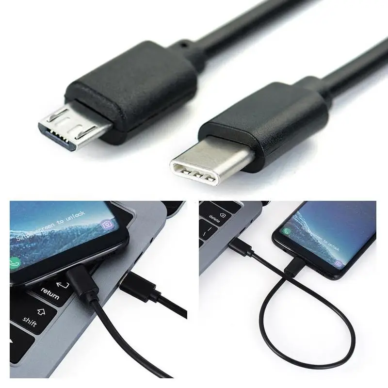Type C Usb-c to Micro Usb Cable for Samsung Xiaomi Micro B Usb Type C Cord Male to Male Compatible for Macbook Fast Charge Data
Type C Usb-c to Micro Usb Cable for Samsung Xiaomi Micro B Usb Type C Cord Male to Male Compatible for Macbook Fast Charge Data