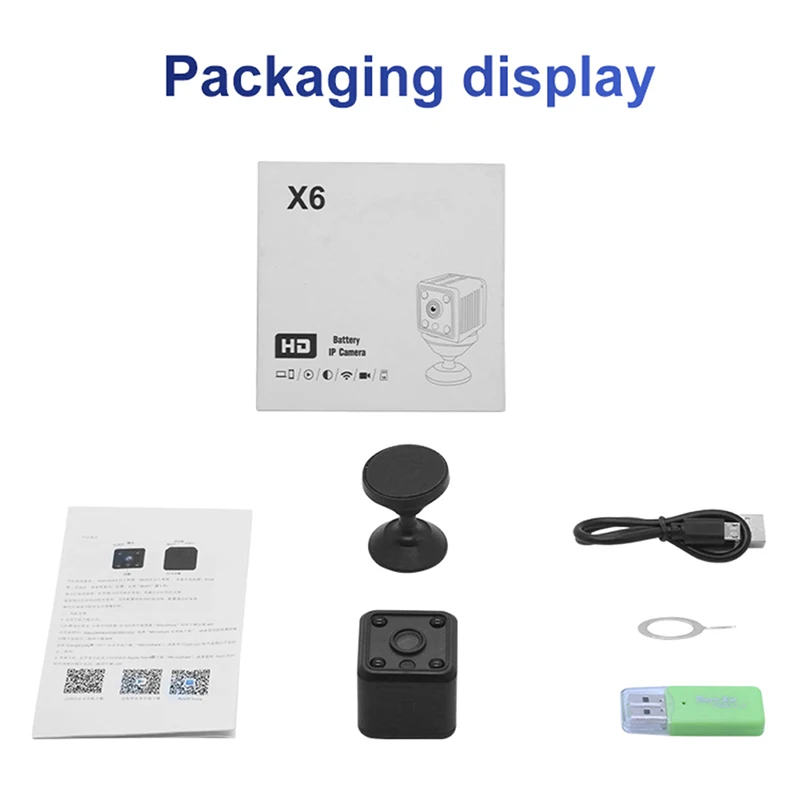 1080P HD Mini Camera Wireless WIFI Camera Night Vision Motion Detection Video Voice Recorder Home Camcorder 
1080P HD Mini Camera Wireless WIFI Camera Night Vision Motion Detection Video Voice Recorder Home Camcorder