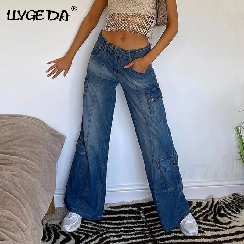 Bule сексуальные джинсы женские брюки с низкой талией Прямые брюки для женщин 2021 осень зима новые модные свободные повседневные женские брюк... 
Bule сексуальные джинсы женские брюки с низкой талией Прямые брюки для женщин 2021 осень зима новые модные свободные повседневные женские брюк...