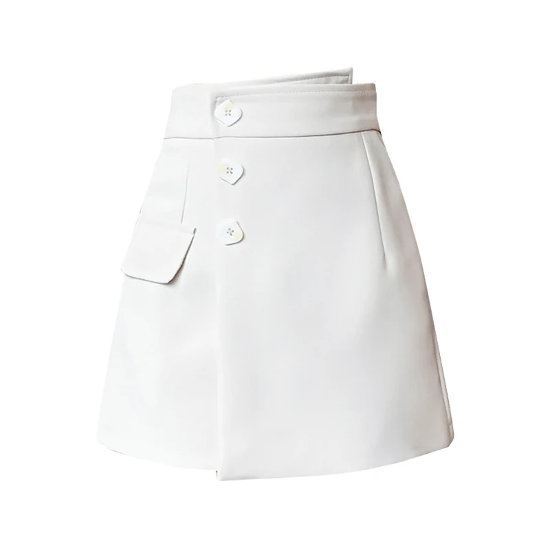 Fitaylor New Summer Women High Waist Asymmetrical Mini Skirts Casual Female Solid A-line Single Breasted Short Ladies Skirt
Fitaylor New Summer Women High Waist Asymmetrical Mini Skirts Casual Female Solid A-line Single Breasted Short Ladies Skirt