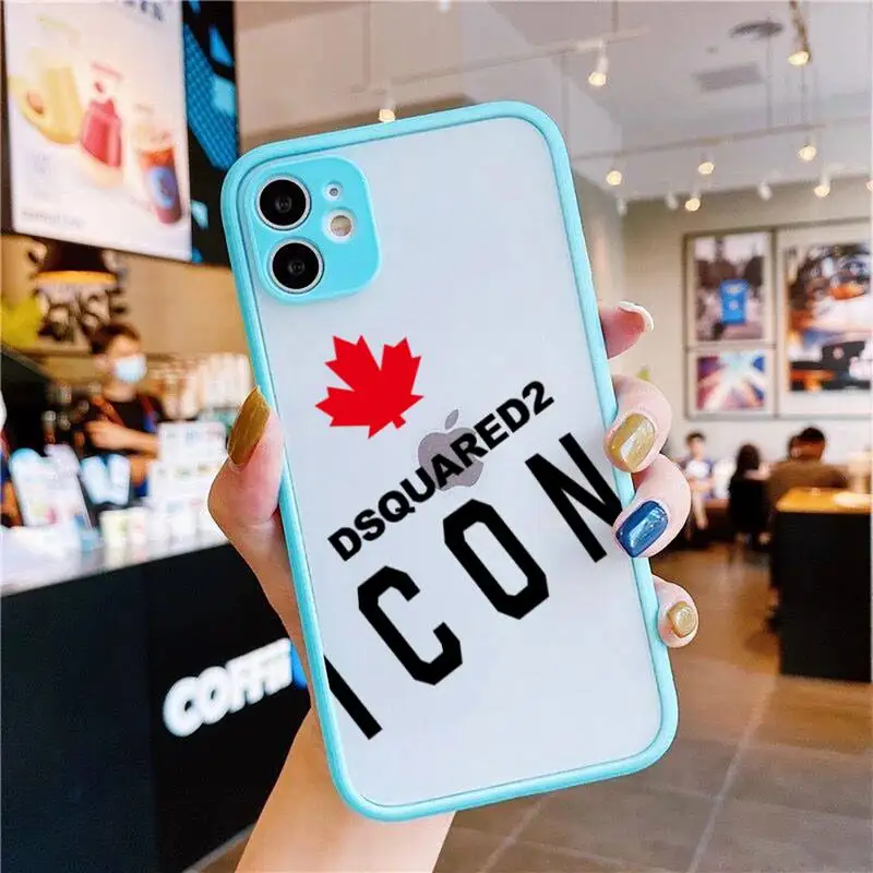 Luxury brand DSQUARED2 DSQ2 Maple Ieaf Phone Case For iphone 12 11 Pro Max Mini XS 8 7 Plus X SE 2020 XR Matte Light blue Cover
Luxury brand DSQUARED2 DSQ2 Maple Ieaf Phone Case For iphone 12 11 Pro Max Mini XS 8 7 Plus X SE 2020 XR Matte Light blue Cover