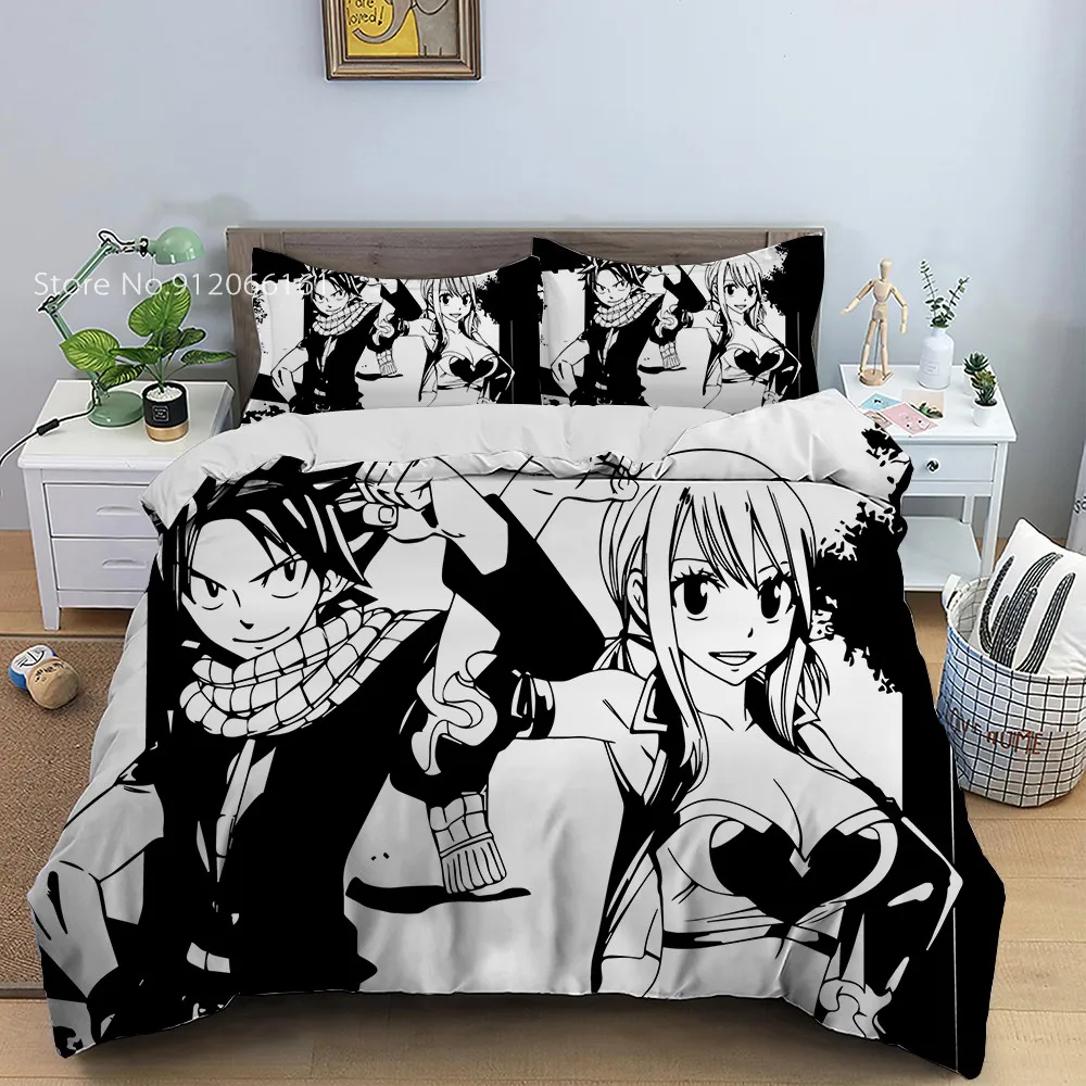 Anime Fairy Tail Bedding Set 3D Print Cartoon Duvet Cover With Pillowcase Queen King Bed Cover Set For Kid Adult Bedroom Decor
Anime Fairy Tail Bedding Set 3D Print Cartoon Duvet Cover With Pillowcase Queen King Bed Cover Set For Kid Adult Bedroom Decor