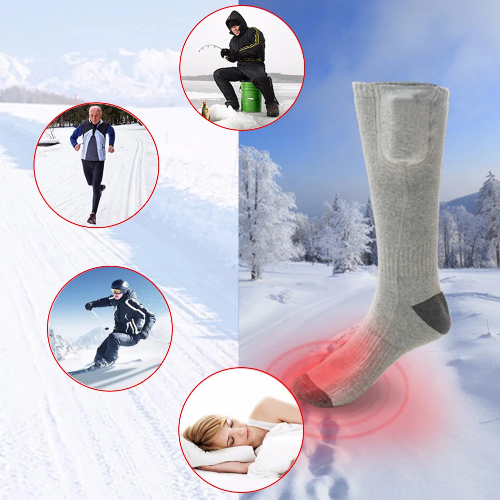 New Rechargeable Electric Heating Warm Socks Adjustable Temperature Lithium Battery Infrared Sport Socks For Unisex Foot Warmer
New Rechargeable Electric Heating Warm Socks Adjustable Temperature Lithium Battery Infrared Sport Socks For Unisex Foot Warmer