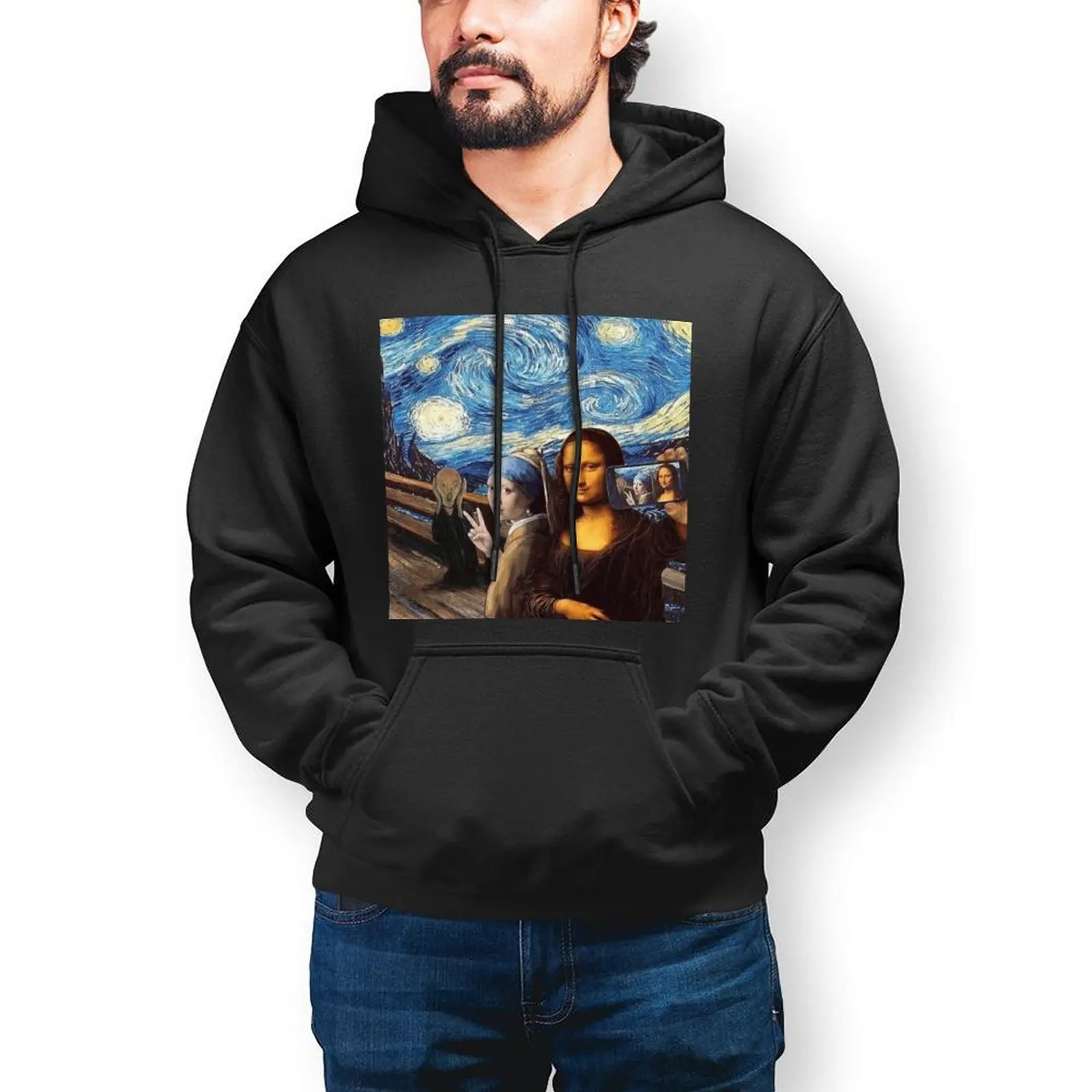 Mona Lisa Starry Night Hoodie Selfie Cotton Autumn Hoodies Popular Long Sleeve Outdoor Pullover Hoodie Men
Mona Lisa Starry Night Hoodie Selfie Cotton Autumn Hoodies Popular Long Sleeve Outdoor Pullover Hoodie Men