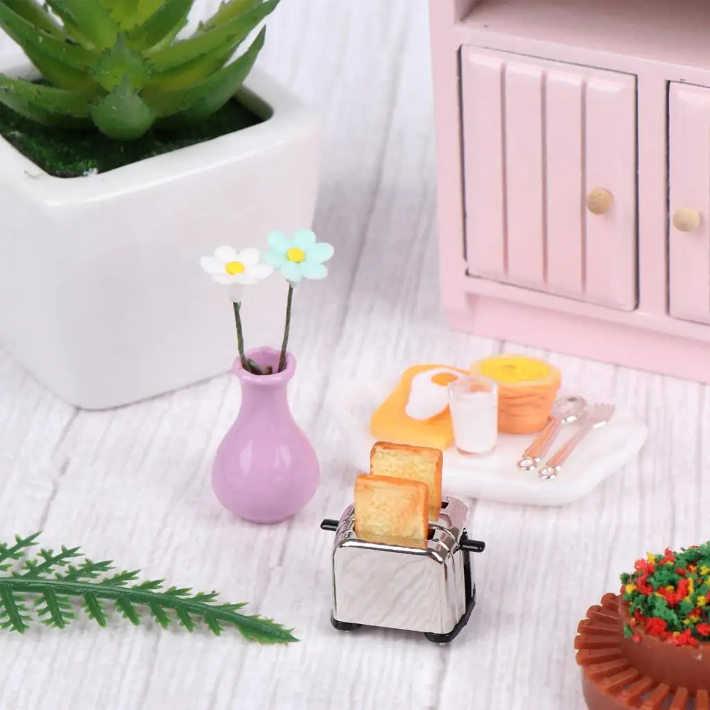 Dollhouse Simulation Mini Kitchen Scene Food Decoration Breakfast Pretend Play Juice Model Bread Machine With Toast
Dollhouse Simulation Mini Kitchen Scene Food Decoration Breakfast Pretend Play Juice Model Bread Machine With Toast