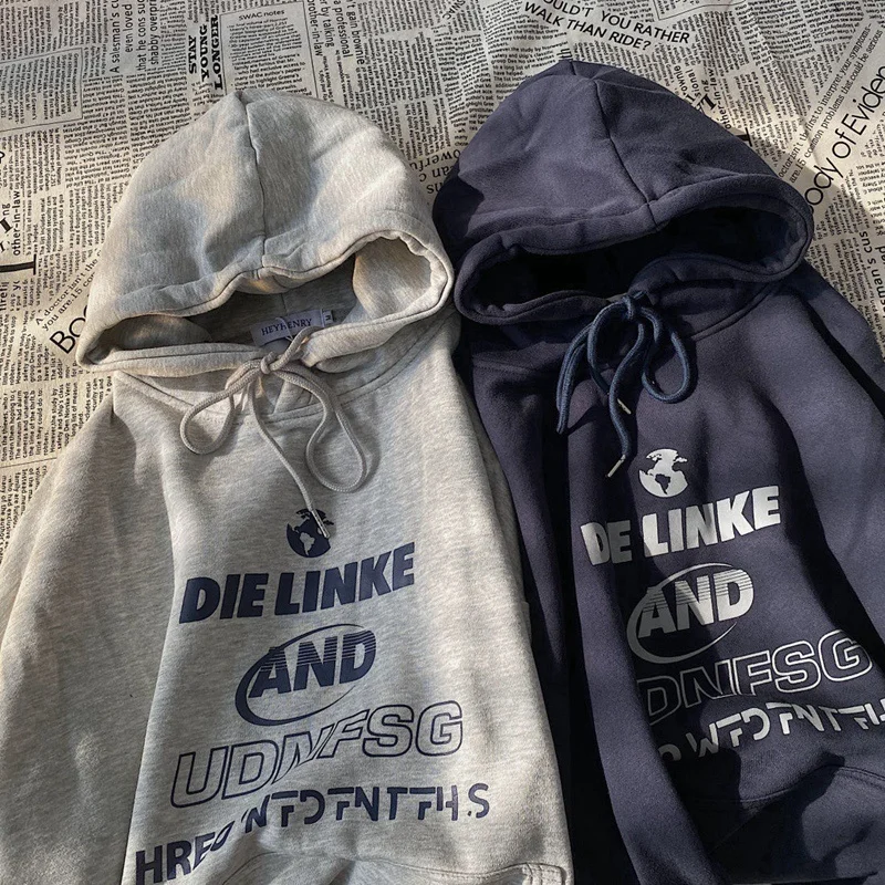 Hong Kong Style Harajuku Style Hooded Sweater Women's Korean-Style Loose Student Casual All-Matching BF Idle Style Oversize Top
Hong Kong Style Harajuku Style Hooded Sweater Women's Korean-Style Loose Student Casual All-Matching BF Idle Style Oversize Top