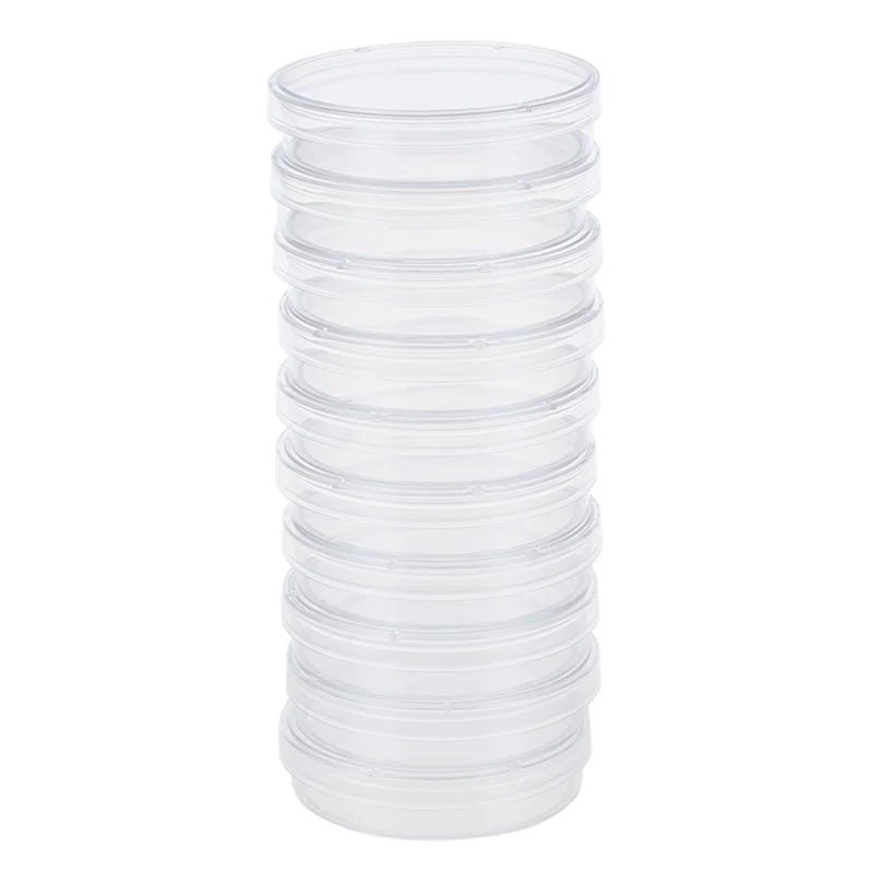 10 шт. 60 мм x 15 мм полистироловые стерилизованные чашки Петри с прозрачными крышками 
10 шт. 60 мм x 15 мм полистироловые стерилизованные чашки Петри с прозрачными крышками
