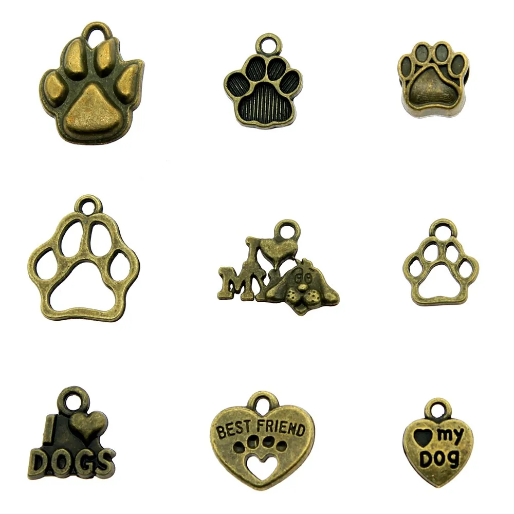 20pcs Charms Paw Antique Bronze Color Paw Charms Jewelry Findings Dog Paw Charms Wholesale
20pcs Charms Paw Antique Bronze Color Paw Charms Jewelry Findings Dog Paw Charms Wholesale