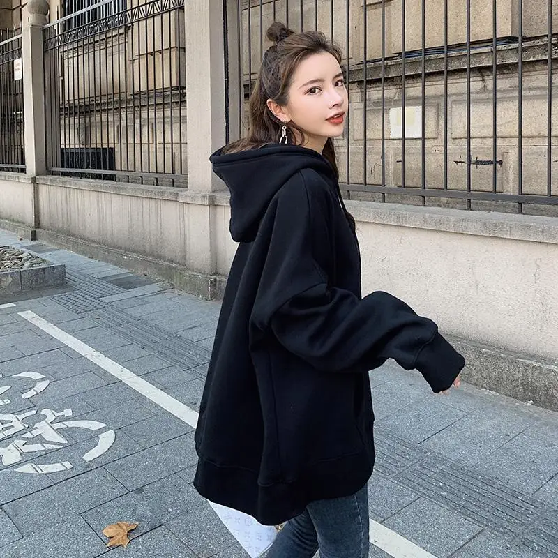 Hoodies Woman 2021 Korean Fashion Loose Hooded Sweatshirts Students Oversized Hoodie Autumn Winter Thick Cotton Coat For Girls
Hoodies Woman 2021 Korean Fashion Loose Hooded Sweatshirts Students Oversized Hoodie Autumn Winter Thick Cotton Coat For Girls