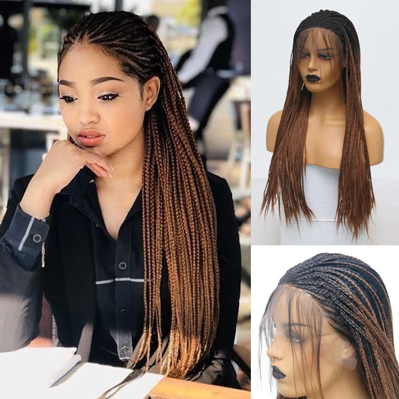 Charisma Ombre Wig High Temperature Fiber Hair Synthetic Lace Front Wig with Baby Hair Box Braided Wigs for Women Synthetic Wigs
Charisma Ombre Wig High Temperature Fiber Hair Synthetic Lace Front Wig with Baby Hair Box Braided Wigs for Women Synthetic Wigs
