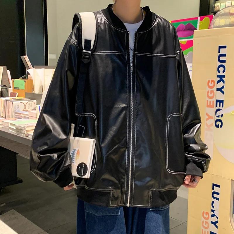 Mens Leather Jacket Fashion Casual Oversized Motorcycle Streetwear Loose Hip Hop PU Outwear
Mens Leather Jacket Fashion Casual Oversized Motorcycle Streetwear Loose Hip Hop PU Outwear
