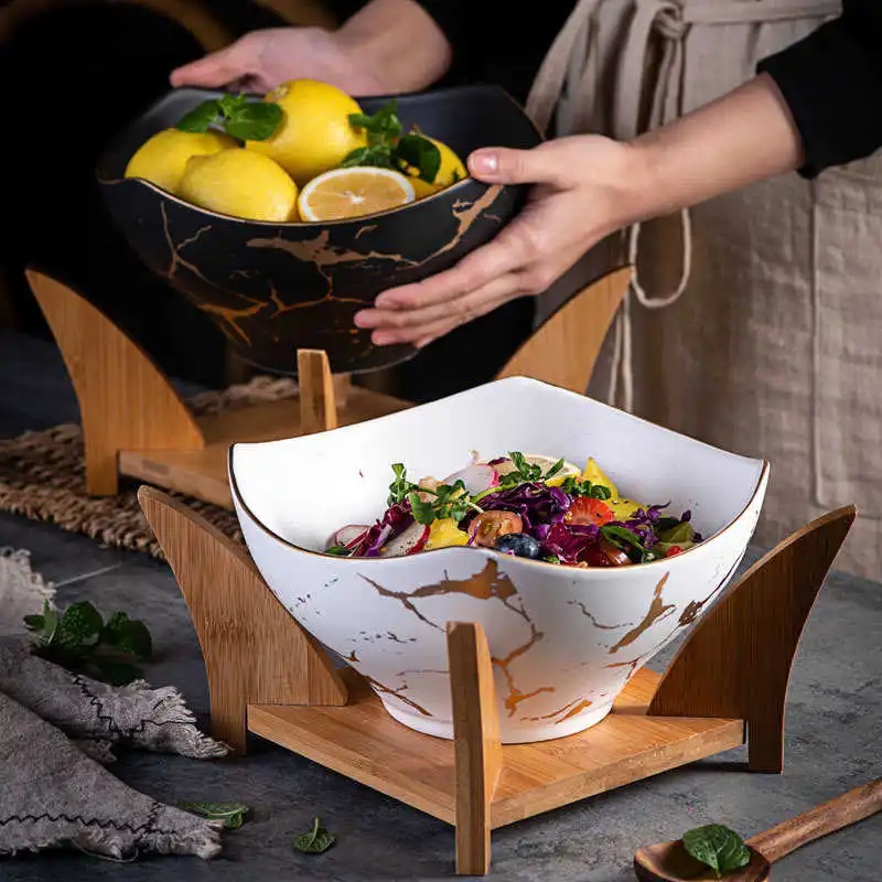 1pcs Nordic creative fruit salad bowl marble household ceramic tableware soup bowl large bowls mixing bowl
1pcs Nordic creative fruit salad bowl marble household ceramic tableware soup bowl large bowls mixing bowl