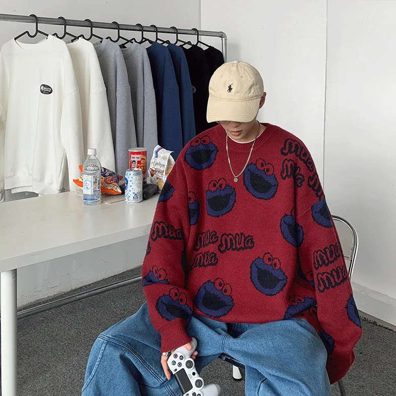 Lazy Japanese sweater men winter port wind loose trend Korean sweater warm student couple base coat
Lazy Japanese sweater men winter port wind loose trend Korean sweater warm student couple base coat