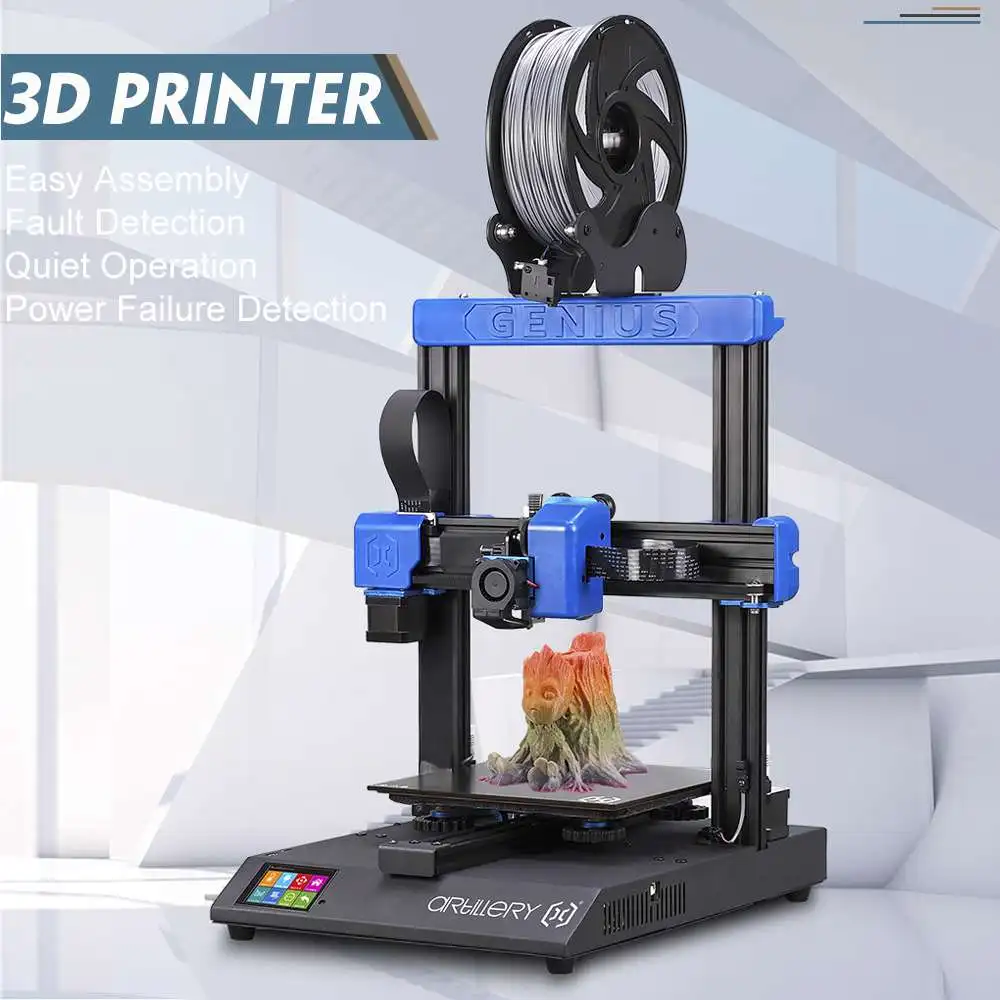 3D принтер Artillery Genius DIY Kit высокоточный двойной z оси ультра тихий шаговый двигатель