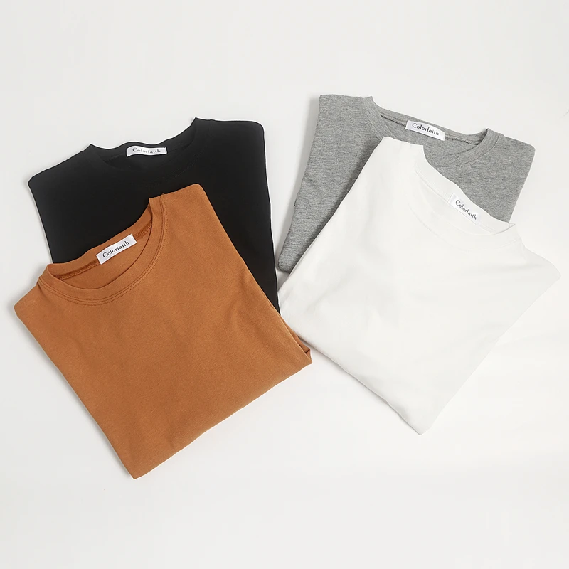 Colorfaith New 2021 Autumn Trend T-Shirts Oversized Solid Bottoming Long Sleeve Wild Korean Minimalist Style Tops T601 
Colorfaith New 2021 Autumn Trend T-Shirts Oversized Solid Bottoming Long Sleeve Wild Korean Minimalist Style Tops T601