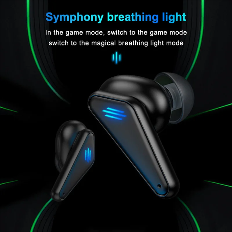 K55 TWS Gaming Headset Wireless Bluetooth Music Earphone Low Latency Noise Reduction Gamer Earbud with LED Light Mic Audio Sound
K55 TWS Gaming Headset Wireless Bluetooth Music Earphone Low Latency Noise Reduction Gamer Earbud with LED Light Mic Audio Sound