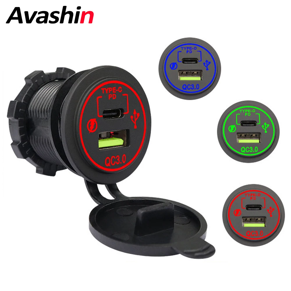 QC 3.0 USB Car Fast Charger Socket Waterproof 12V/24V Switch Socket Power Outlet Adapter For Car Truck Boat RV Motorcycle
QC 3.0 USB Car Fast Charger Socket Waterproof 12V/24V Switch Socket Power Outlet Adapter For Car Truck Boat RV Motorcycle