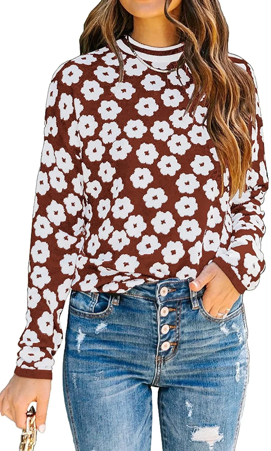 2021prettygarden Women's Knit Floral Print Sweater Crewneck Long Sleeve Lightweight Pullover Sweatshirt
2021prettygarden Women's Knit Floral Print Sweater Crewneck Long Sleeve Lightweight Pullover Sweatshirt
