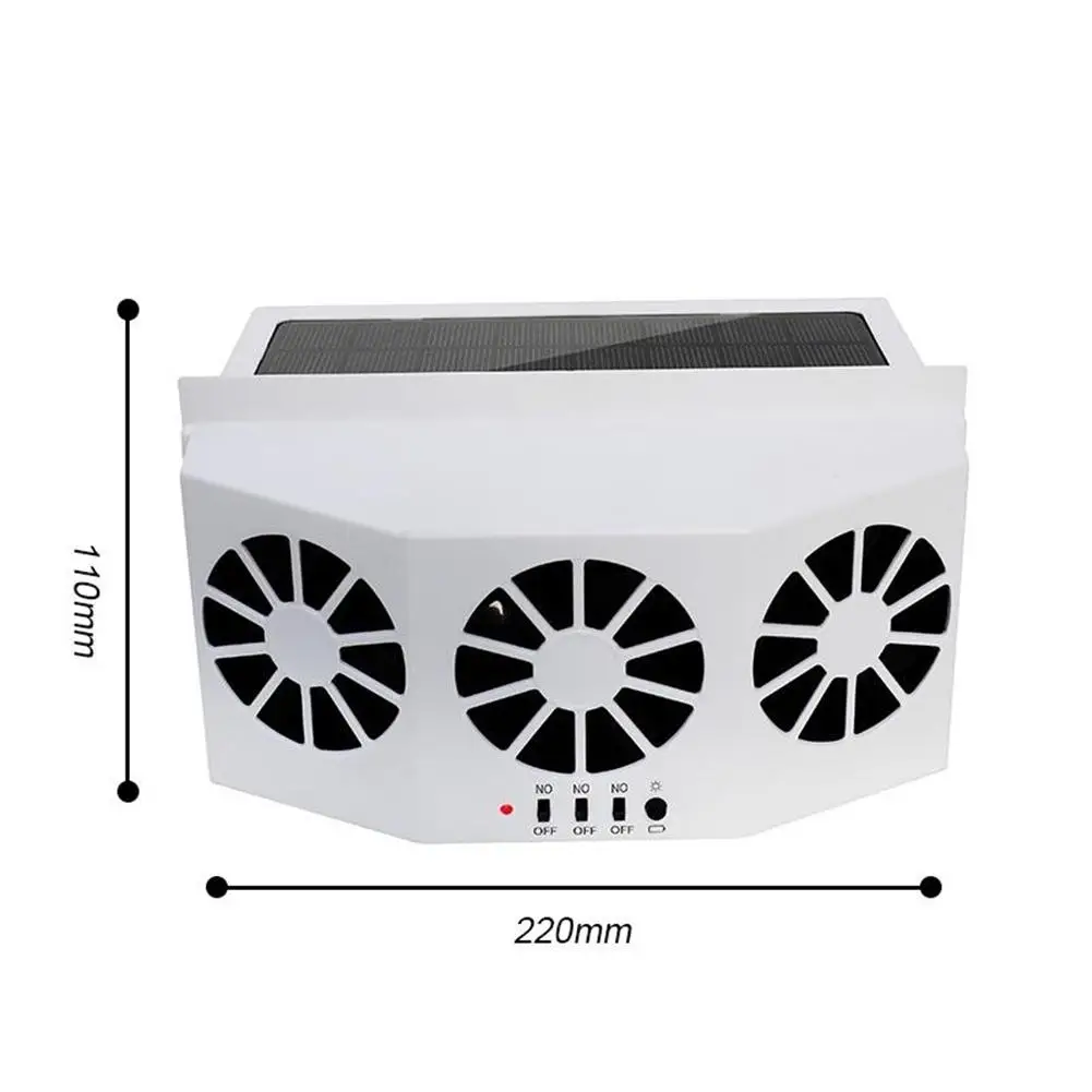 2.4V Solar Powered Car Cool Fan Cooler Air Vent Radiator Fan Thermostat Exhaust Fan New Solar Radiator Vehicle Ventilation Fan
2.4V Solar Powered Car Cool Fan Cooler Air Vent Radiator Fan Thermostat Exhaust Fan New Solar Radiator Vehicle Ventilation Fan