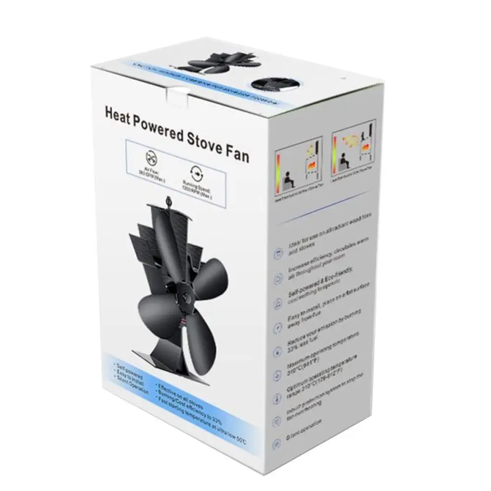 Safe Efficient Stove Fan 2 Blades Heat Powered Fireplace Fan Eco Friendly Quiet Home Efficient Heat Distribution
Safe Efficient Stove Fan 2 Blades Heat Powered Fireplace Fan Eco Friendly Quiet Home Efficient Heat Distribution