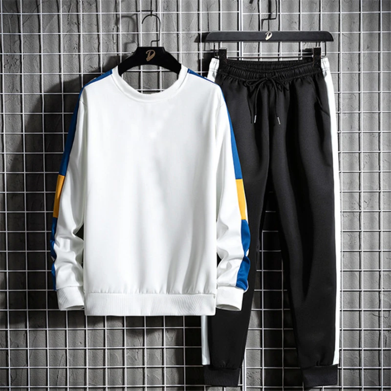 Men Sets Tracksuit Patchwork Pullover Hoodies+Pants Winter Male Sports Suit Sportswear Husband Men's Clothing Loose Streetwear
Men Sets Tracksuit Patchwork Pullover Hoodies+Pants Winter Male Sports Suit Sportswear Husband Men's Clothing Loose Streetwear