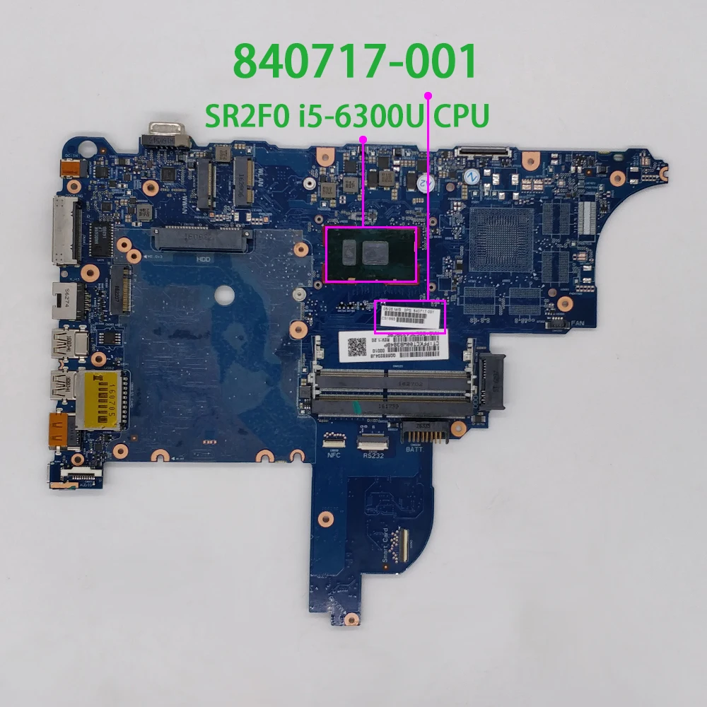 for HP ProBook 640 650 G2 Series 840717-001 840717-601 6050A2723701-MB-A02 UMA w i5-6300U CPU PC NB Laptop Motherboard Mainboard
for HP ProBook 640 650 G2 Series 840717-001 840717-601 6050A2723701-MB-A02 UMA w i5-6300U CPU PC NB Laptop Motherboard Mainboard
