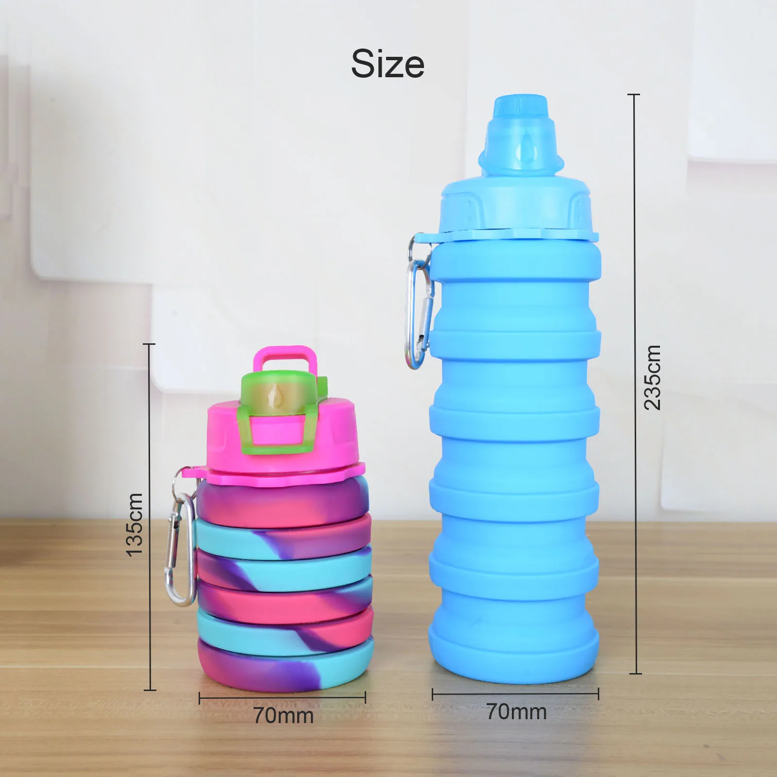 Bicycle Foldable Water Bottle Leakproof Ultralight Fold Silicone Water Bottle Cup Outdoor Hiking Camping 500ml/17oz Outdoor
Bicycle Foldable Water Bottle Leakproof Ultralight Fold Silicone Water Bottle Cup Outdoor Hiking Camping 500ml/17oz Outdoor
