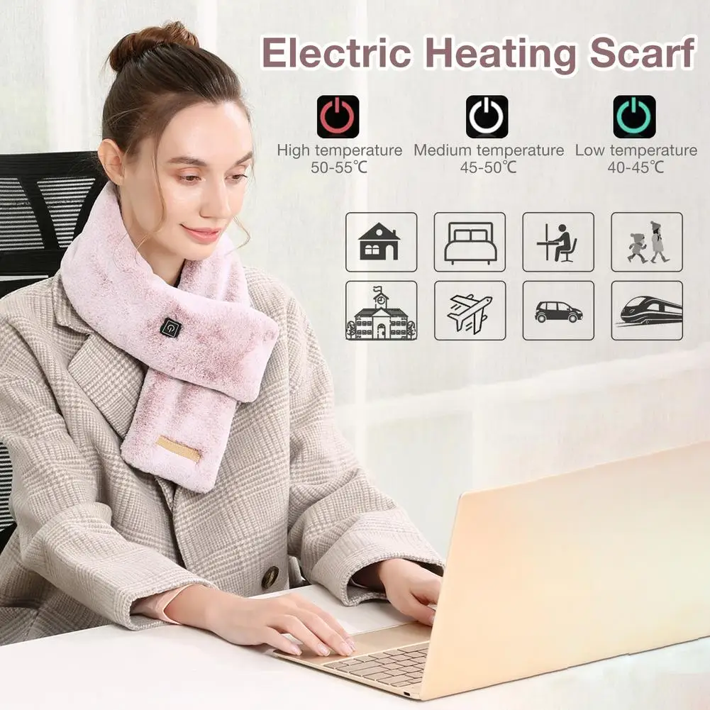 Heating Warm Scarf Smart Heating Electric Scarf Protecting Cervical Spine USB Heating Electric Blanket Electric Shawl
Heating Warm Scarf Smart Heating Electric Scarf Protecting Cervical Spine USB Heating Electric Blanket Electric Shawl