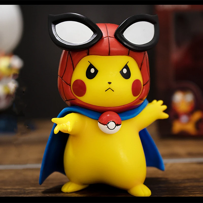 10Cm Anime Pokmon Figure Pvc Pikachu Cos Spider-Man Action Collectible Model Decorations Doll Toys for Children Christmas Gifts 
10Cm Anime Pokmon Figure Pvc Pikachu Cos Spider-Man Action Collectible Model Decorations Doll Toys for Children Christmas Gifts