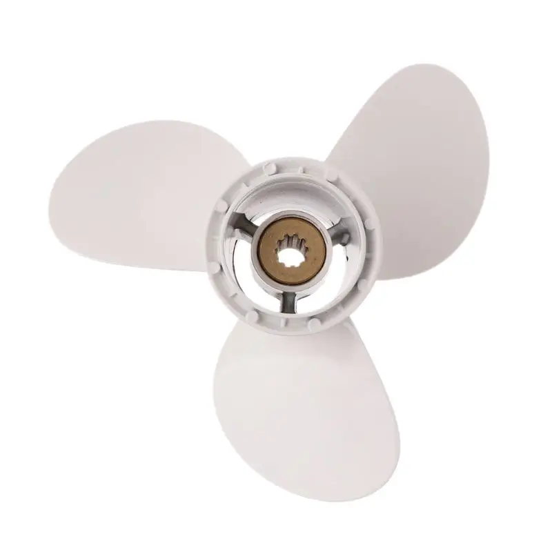 Aluminum Boat Outboard Propeller for Suzuki 9.9-15HP Black 3 Blades 10 Spline Tooth 9 1/4 x 11 T21E
Aluminum Boat Outboard Propeller for Suzuki 9.9-15HP Black 3 Blades 10 Spline Tooth 9 1/4 x 11 T21E