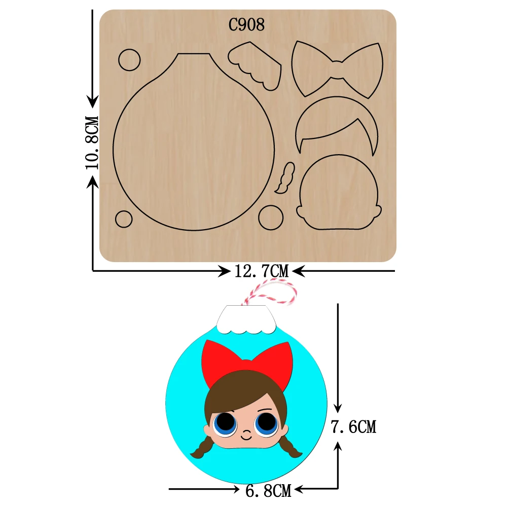 New Christmas ornaments Wooden die Scrapbooking C-908 Cutting Dies Multiple sizes
New Christmas ornaments Wooden die Scrapbooking C-908 Cutting Dies Multiple sizes
