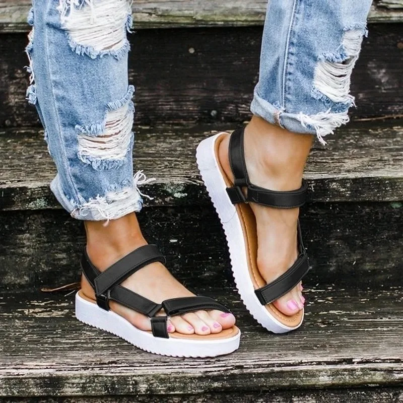 Beach Sandals Summer Women Open Toe Thick Bottom Sandals Flat Bottom Ladies Shoes Femmes Sandales Leopard Print Plus Size 35-43
Beach Sandals Summer Women Open Toe Thick Bottom Sandals Flat Bottom Ladies Shoes Femmes Sandales Leopard Print Plus Size 35-43