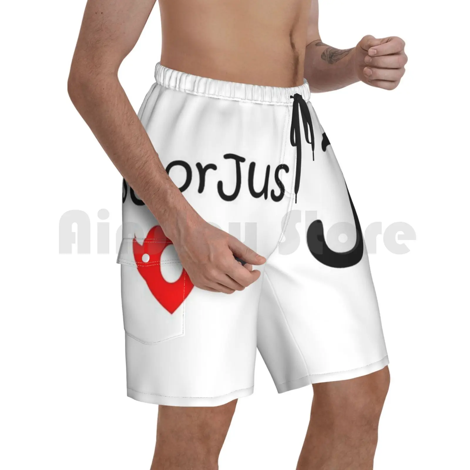 

Jusgorjus Designs Beach Shorts Men Beach Pants Swim Trunks Gorgeous Cute Beautiful Nature Love Summer Girls Beauty