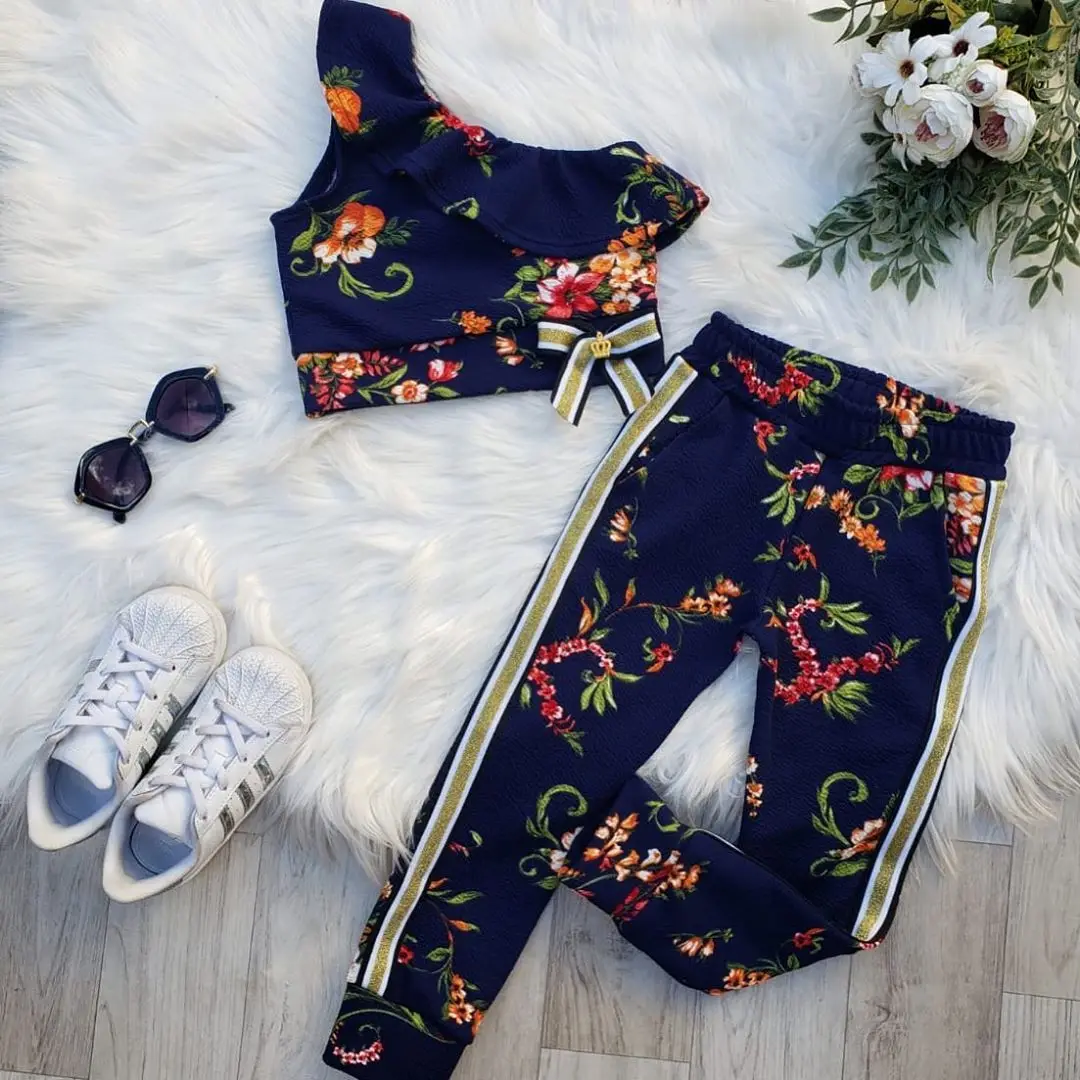 2020 New 1-6Y Fashion Toddler Baby Girls Clothes Sets Flowers Print One Shoulder Tops+Pants Casual Summer Sets
2020 New 1-6Y Fashion Toddler Baby Girls Clothes Sets Flowers Print One Shoulder Tops+Pants Casual Summer Sets