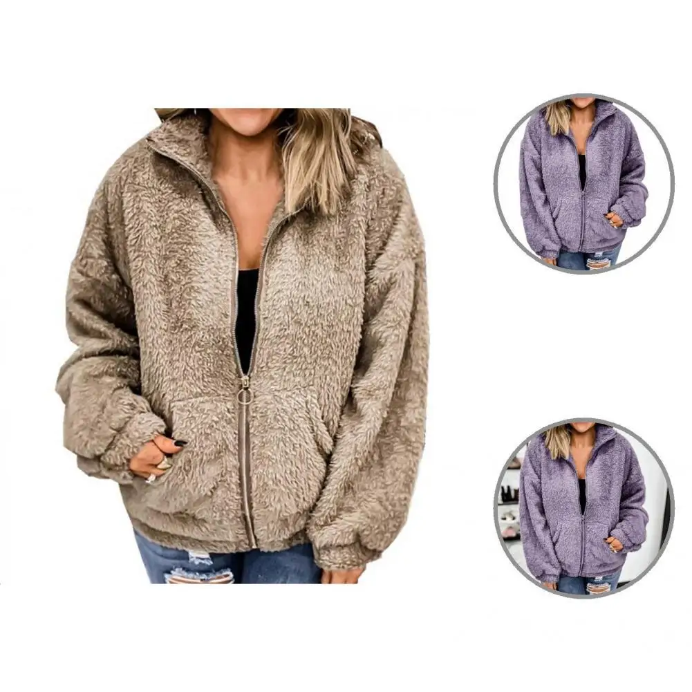 Lady Jacket Solid Color Quick Dry Long Sleeve Long Sleeve Zipper Fly Winter Coat Lady Coat for Outdoor
Lady Jacket Solid Color Quick Dry Long Sleeve Long Sleeve Zipper Fly Winter Coat Lady Coat for Outdoor