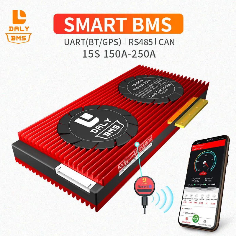 Smart BMS 15S 48V Lifepo4 150A 200A 250A with uart 485 CAN PCB PCM Protection Circuit Board for 3.2v LiNCM with inverter Solar
Smart BMS 15S 48V Lifepo4 150A 200A 250A with uart 485 CAN PCB PCM Protection Circuit Board for 3.2v LiNCM with inverter Solar