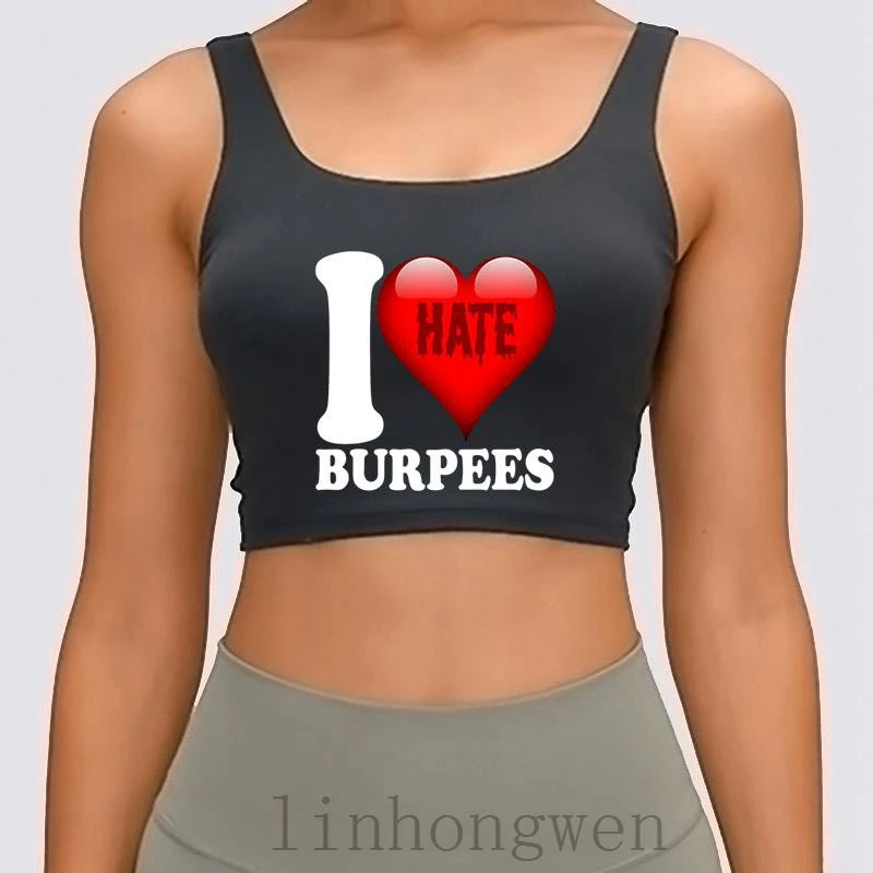 Женский укороченный топ Hate Burpees, Уникальный дизайнерский хлопковый топ с круглым вырезом для фитнеса, весна-осень
Женский укороченный топ Hate Burpees, Уникальный дизайнерский хлопковый топ с круглым вырезом для фитнеса, весна-осень