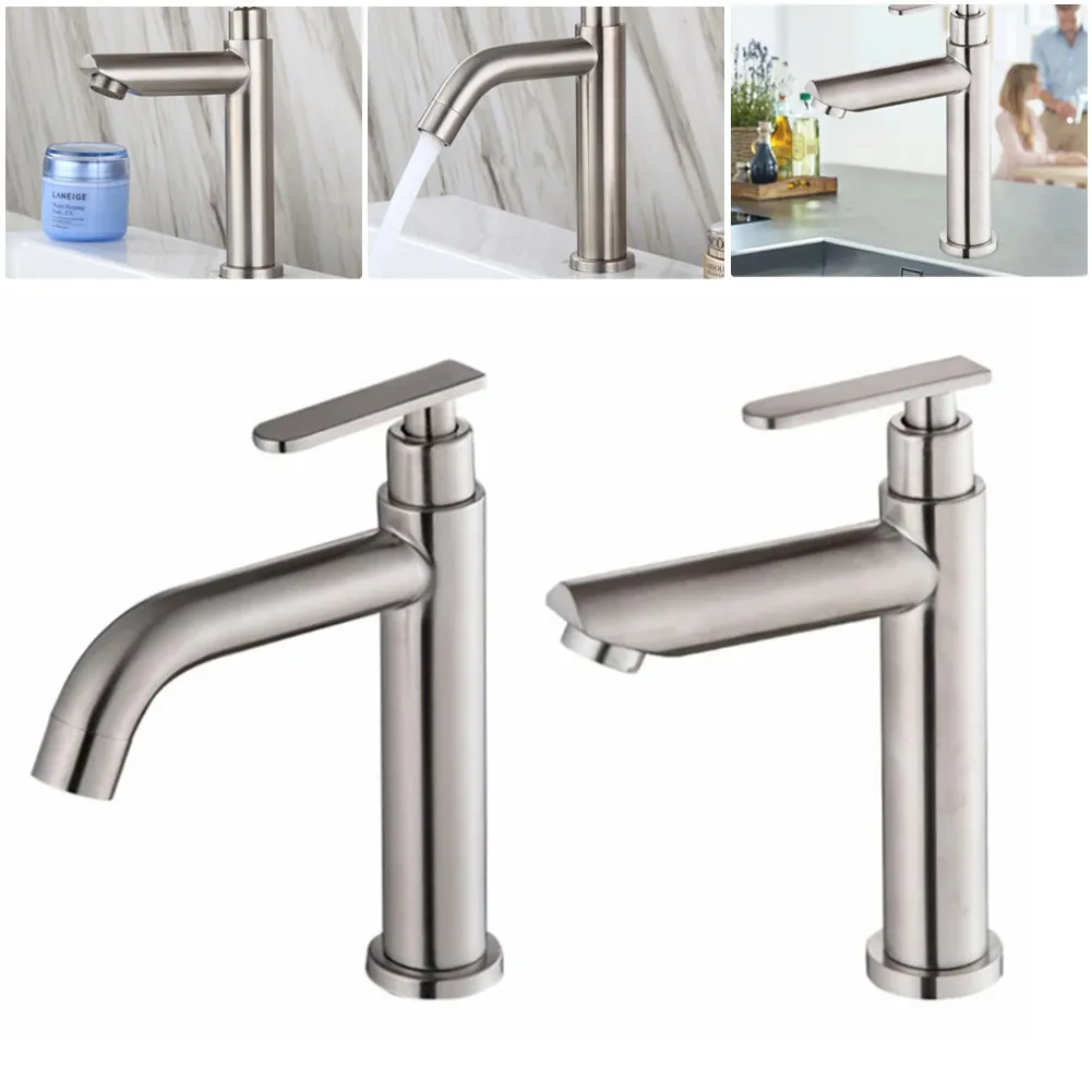 Kitchen Basin Faucet Stainless Steel Waterfall Tall Sink Vessel Tap Bathroom Faucet Bathroom Tap Single Cold
Kitchen Basin Faucet Stainless Steel Waterfall Tall Sink Vessel Tap Bathroom Faucet Bathroom Tap Single Cold