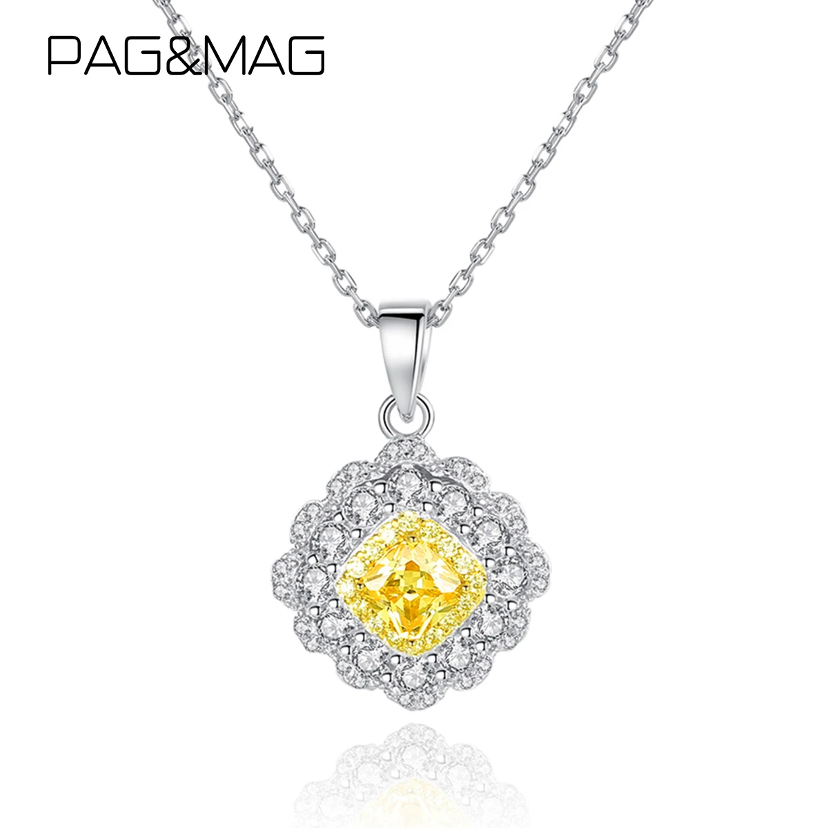 PAG&MAG Citrine Flower Stunning Pendant Sterling Silver 925 Necklace For Women Wedding Bridal Choker Fine Jewelry Gift SN0311
PAG&MAG Citrine Flower Stunning Pendant Sterling Silver 925 Necklace For Women Wedding Bridal Choker Fine Jewelry Gift SN0311
