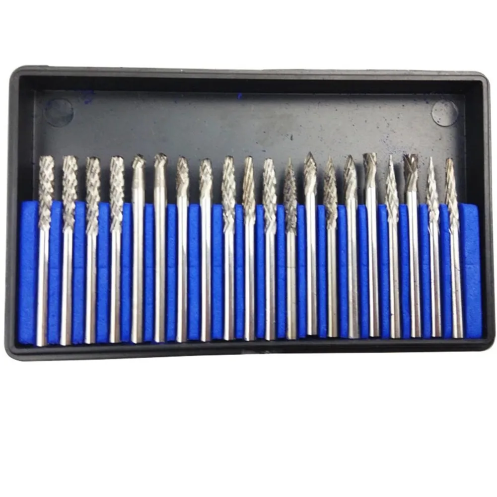 20Pcs 3mm Shank Rotary Burr Set Rotary File Drill Bits Engraving Cutter Wood Tool Electric Grinding Polishing Head
20Pcs 3mm Shank Rotary Burr Set Rotary File Drill Bits Engraving Cutter Wood Tool Electric Grinding Polishing Head
