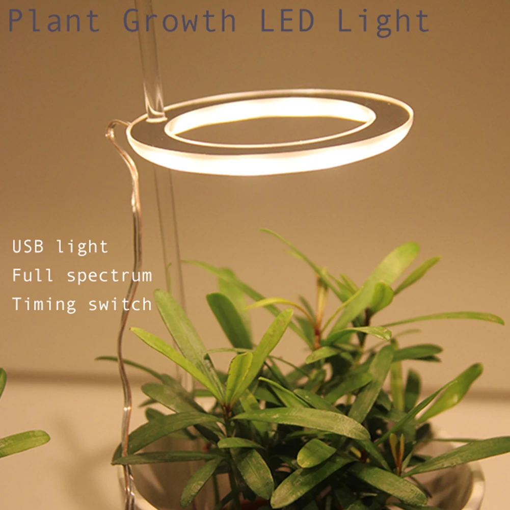Plant Ring Grow Light Phyto Grow Lamp Full Spectrum LED Growing Desk Lamp 5V LED USB Plants Growth Lighting for Indoor Flower
Plant Ring Grow Light Phyto Grow Lamp Full Spectrum LED Growing Desk Lamp 5V LED USB Plants Growth Lighting for Indoor Flower