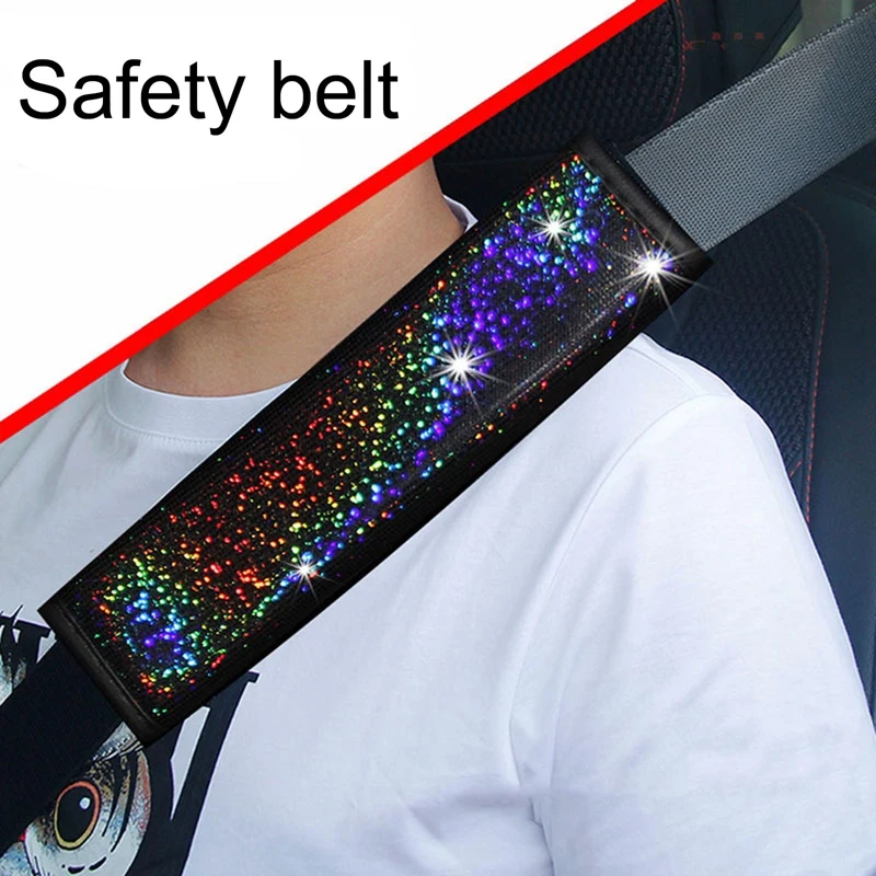 M C 1Pcs Bling Soft Car Seat Belt Shoulder Pads PU Rhinestone Seat Belt Shoulder Protect Pad Cover Cushion Car Accessories
M C 1Pcs Bling Soft Car Seat Belt Shoulder Pads PU Rhinestone Seat Belt Shoulder Protect Pad Cover Cushion Car Accessories