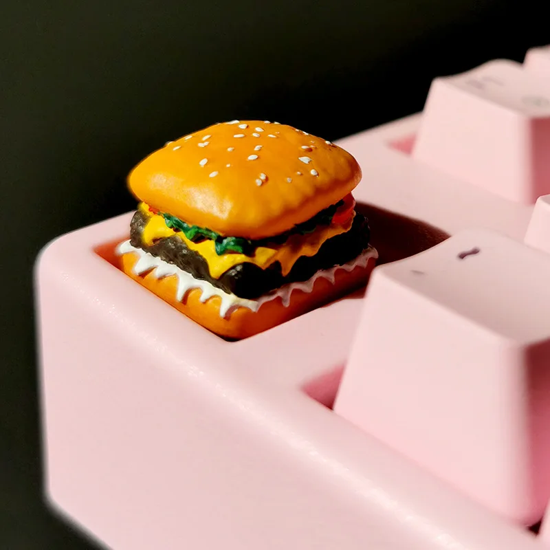 Колпачки для клавиш ручной работы из смолы колпачки в виде гамбургеров Cherry Mx Switch